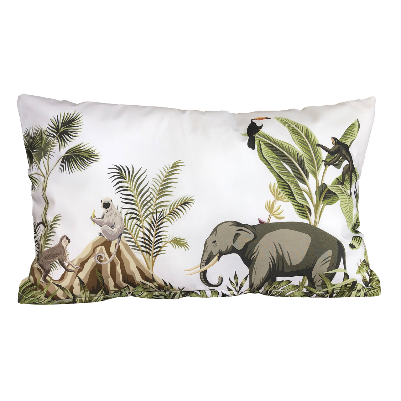 Classificeren Continentaal Snooze kussen jungle olifant & monkeys - Bi&Li Creaties