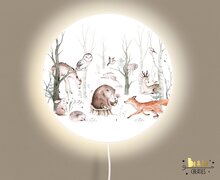 wandlamp rond forest friends