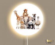 wandlamp rond safari