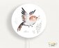 wandlamp rond forest vogel_