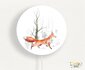 wandlamp rond forest vos_