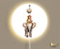 wandlamp rond safari stapel_