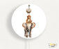 wandlamp rond safari stapel_