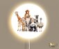 wandlamp rond safari_