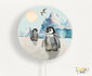 wandlamp rond pinguins_