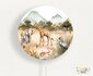 wandlamp rond safari familie_